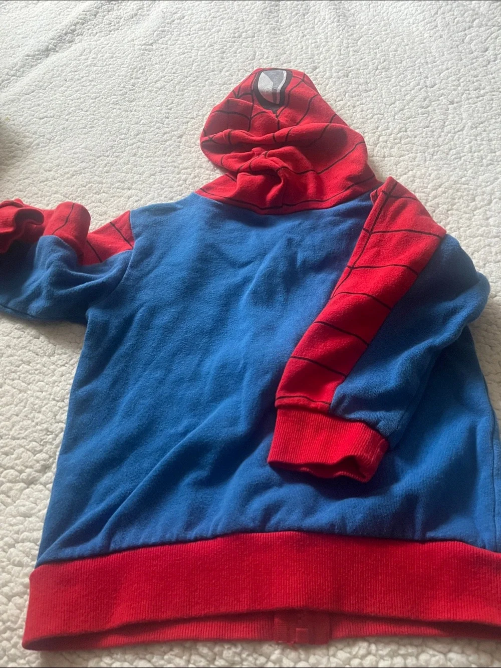 Marvel Kids' Red & Blue Spider-Man Hoodie Costume, size 5. - Picture 5 of 5